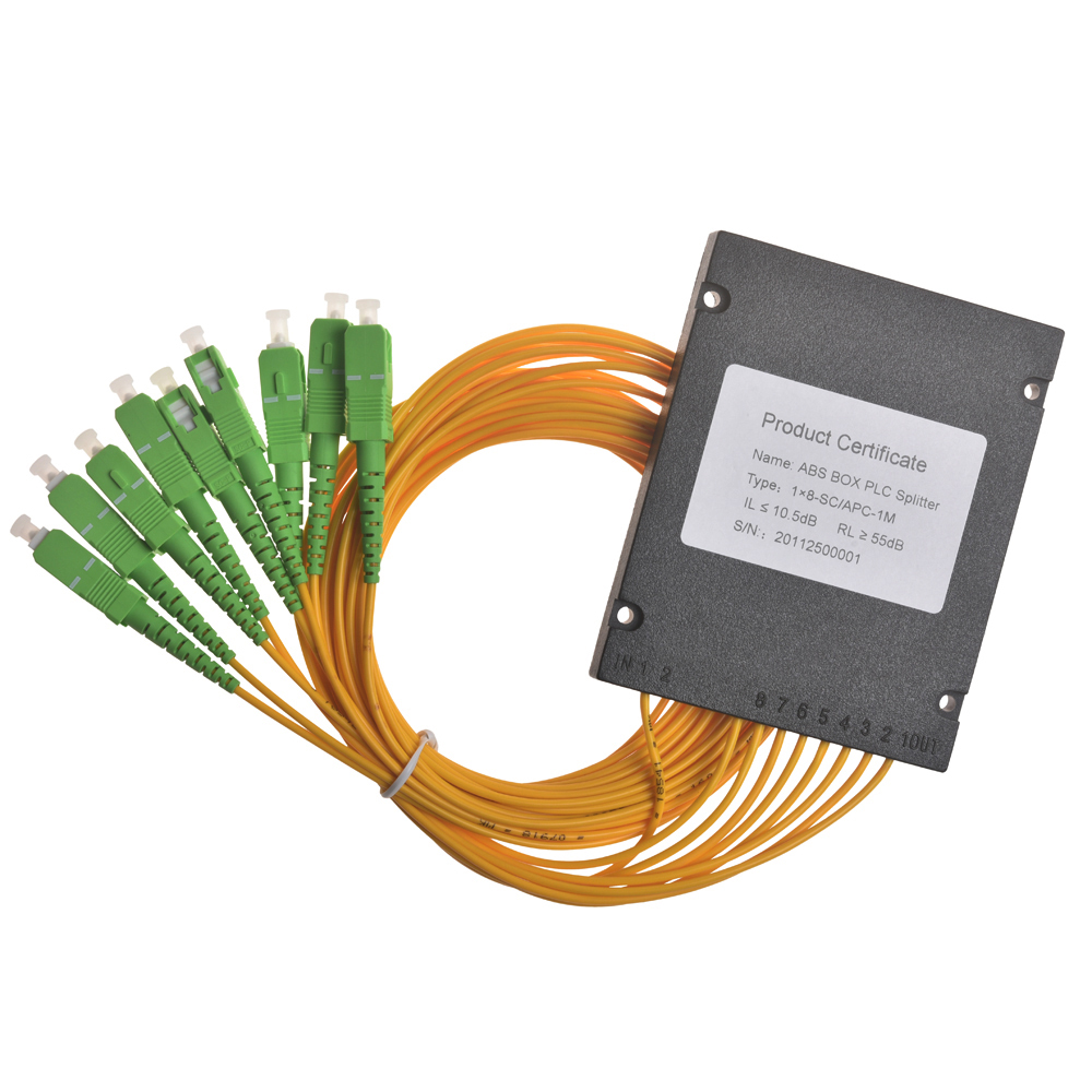 Splitter PLC in fibra ottica APC GSG-1x8-SC