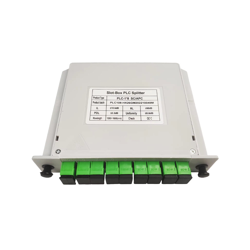Splitter PLC in fibra ottica APC GSG-LGX-1x8-SC